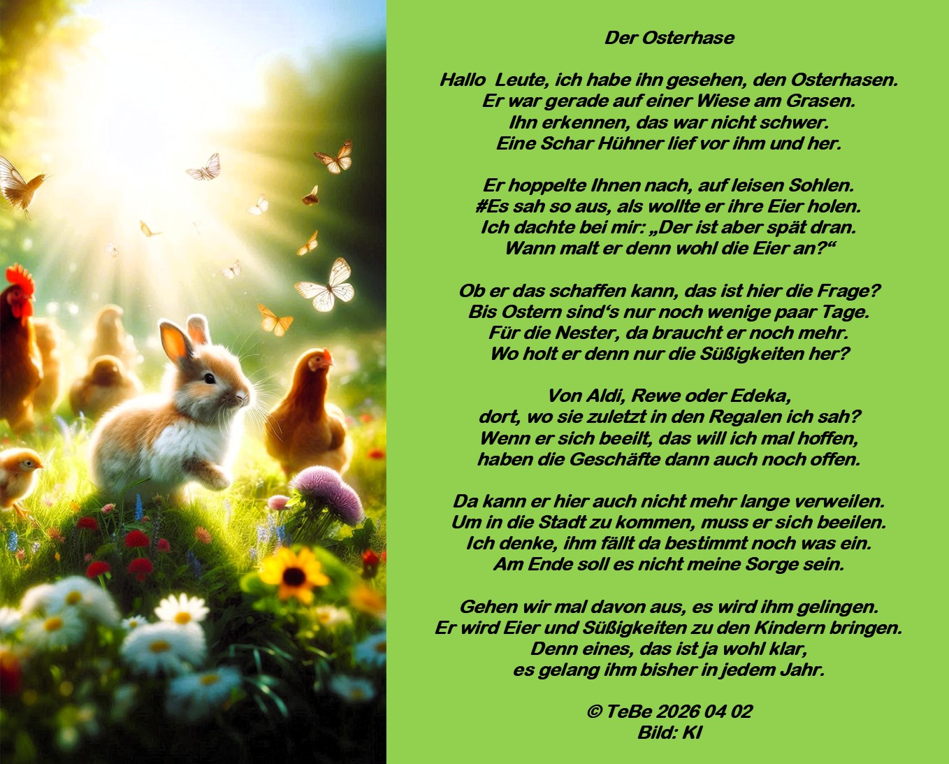 Bildgedicht: Der Osterhase