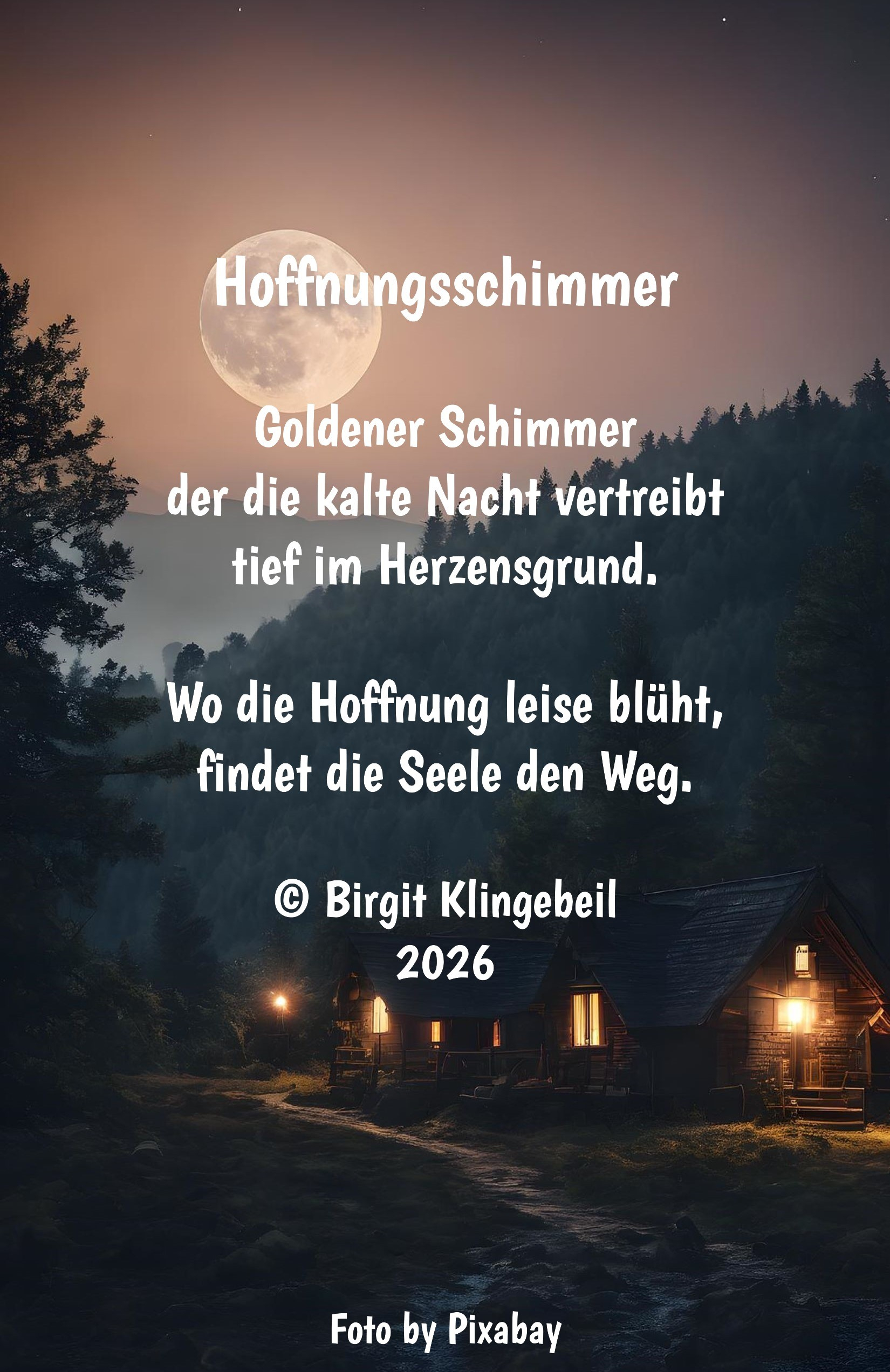 Bildgedicht: Hoffnungsschimmer