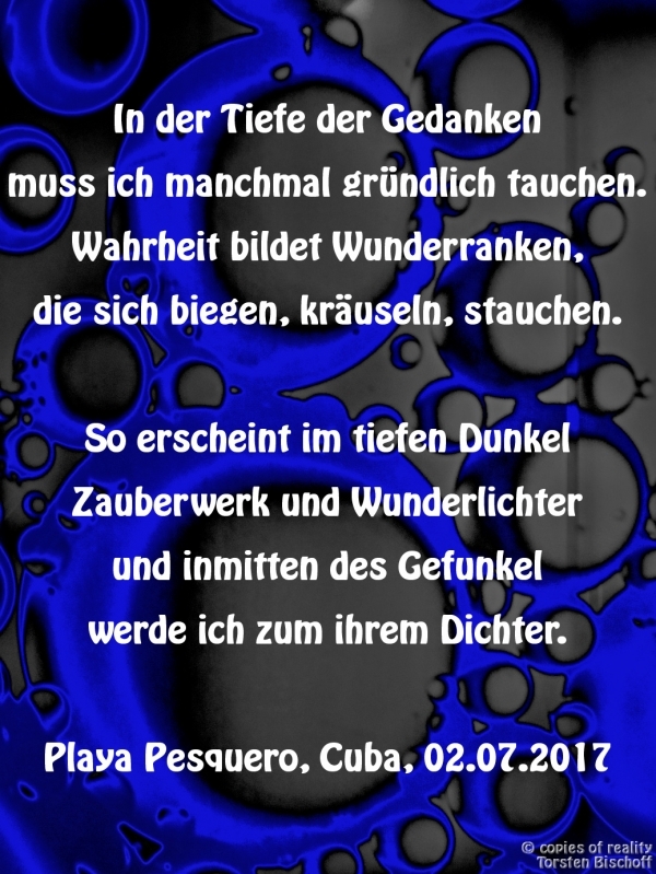 Bildgedicht: Tauchgedicht