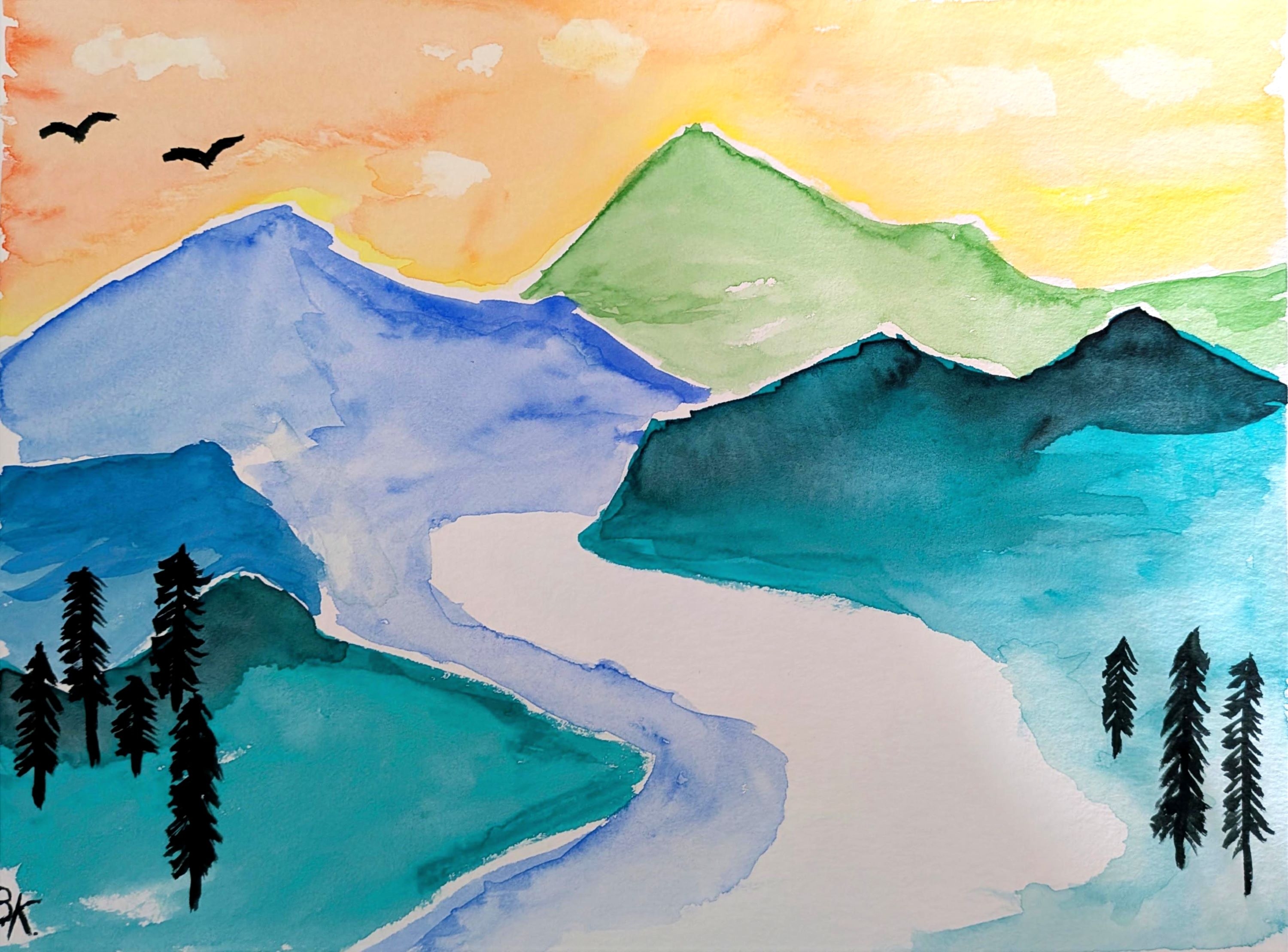 Bildgedicht: Berglandschaft