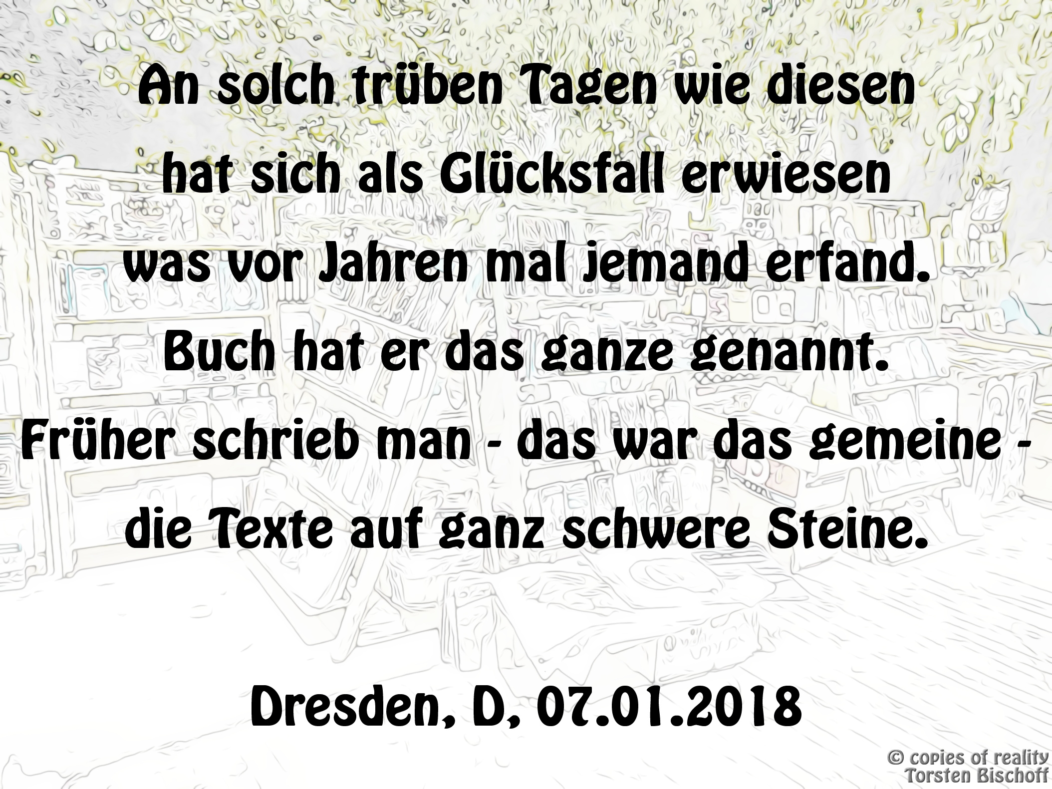 Bildgedicht: Steinzeitliteratur