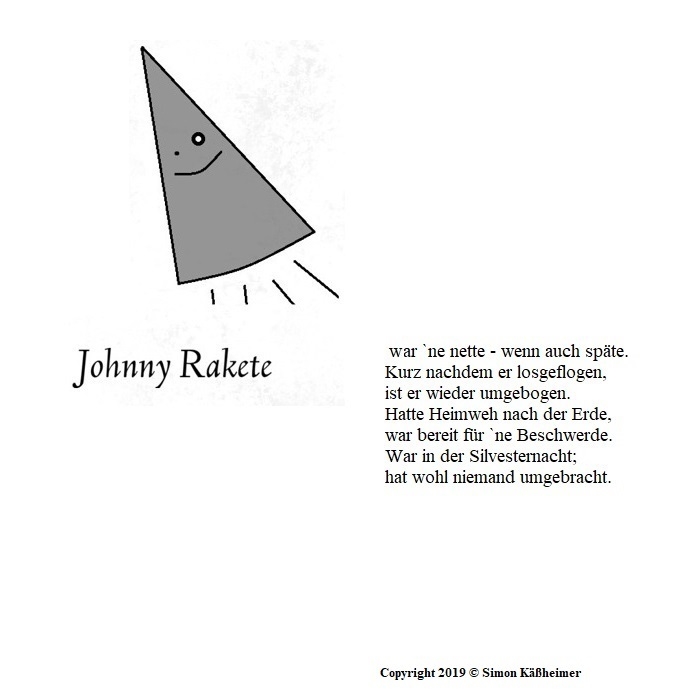 Bildgedicht: Johnny Rakete