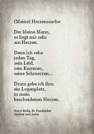 Bildgedicht: (Meine) Herzenssache