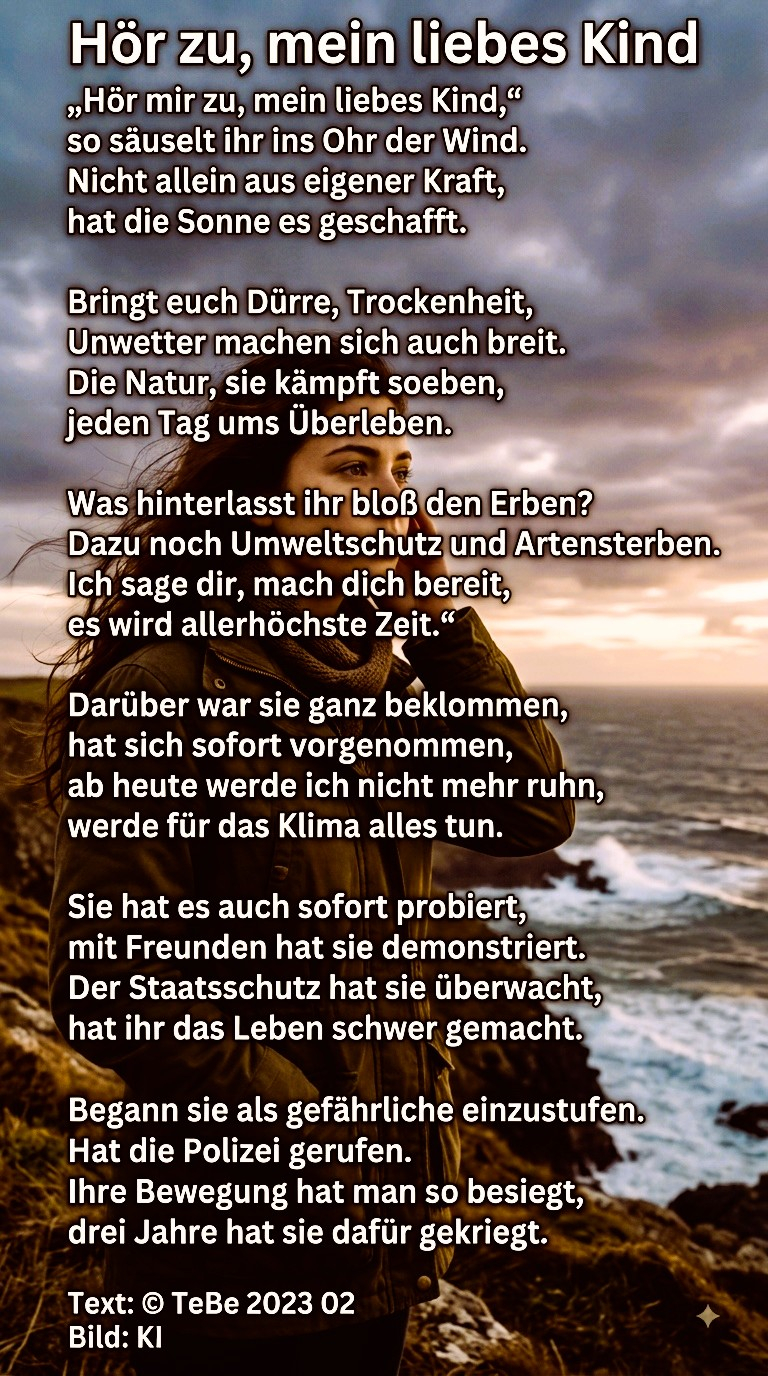 Bildgedicht: H&ouml;r zu