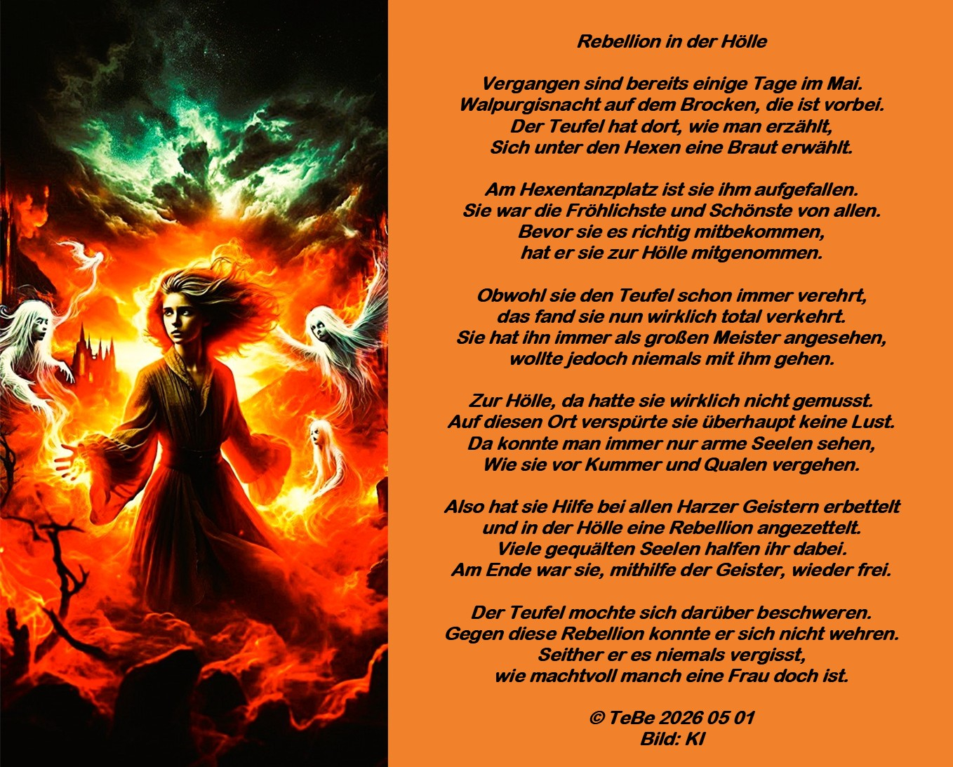 Bildgedicht: Rebellion in der H&ouml;lle