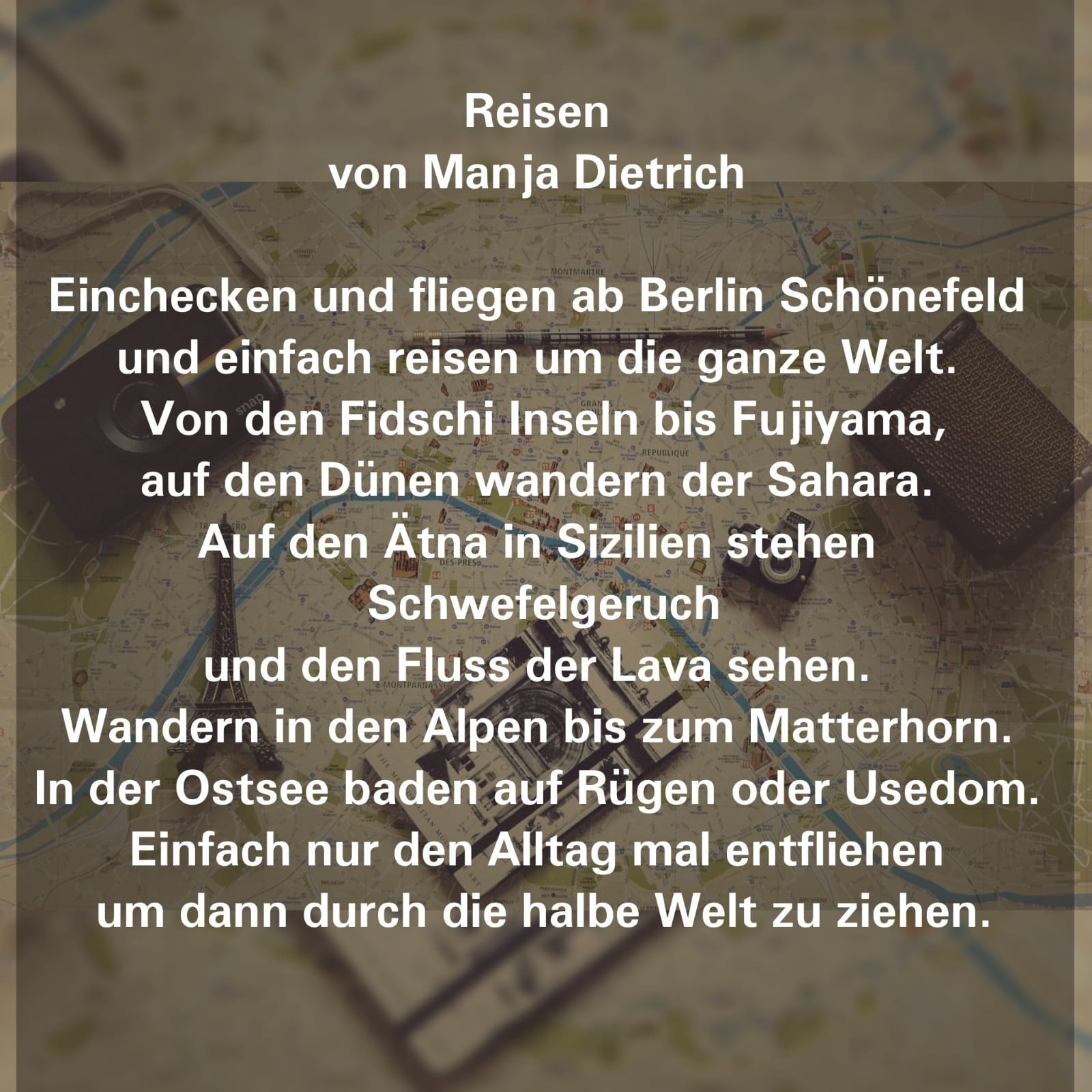 Bildgedicht: Reisen 