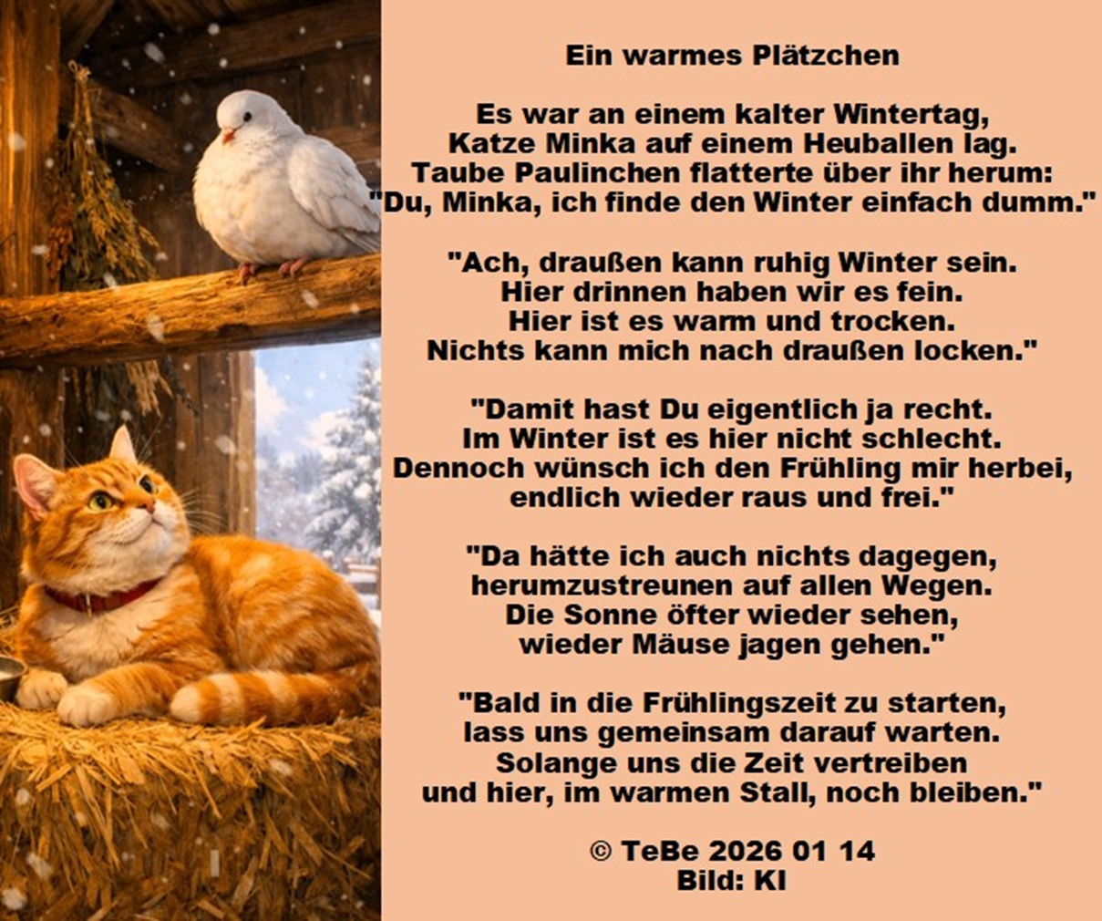 Bildgedicht: Ein warmes Pl&auml;tzchen