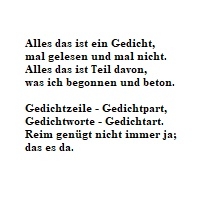 Bildgedicht: Illustrationsgedicht