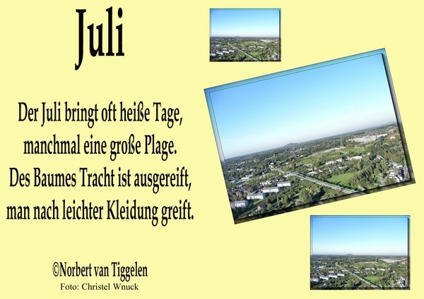 Bildgedicht: Juli