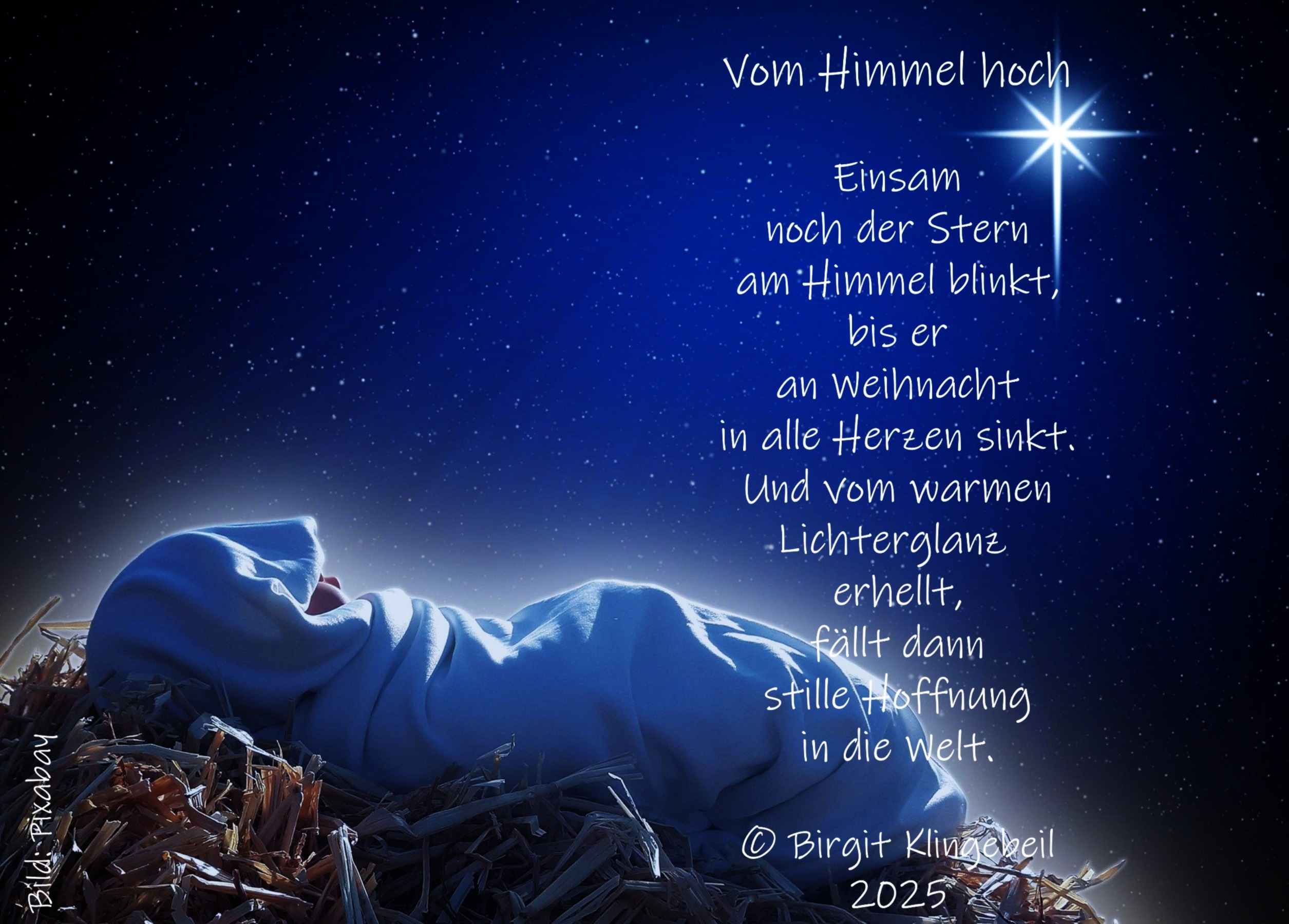 Bildgedicht: Vom Himmel hoch