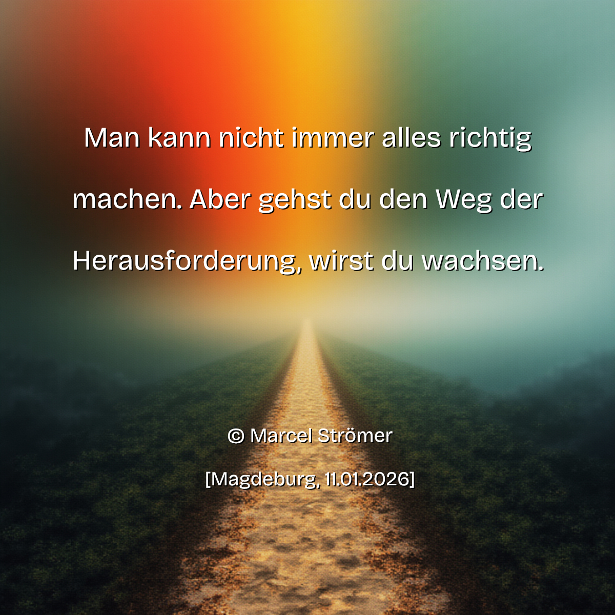 Bildgedicht: Herausforderung