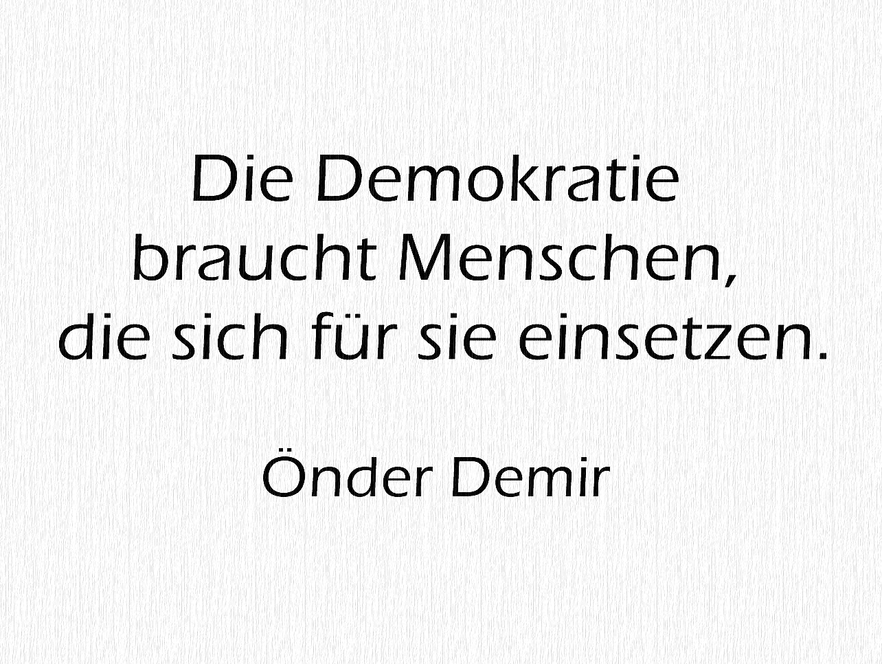 Bildgedicht: Die Demokratie