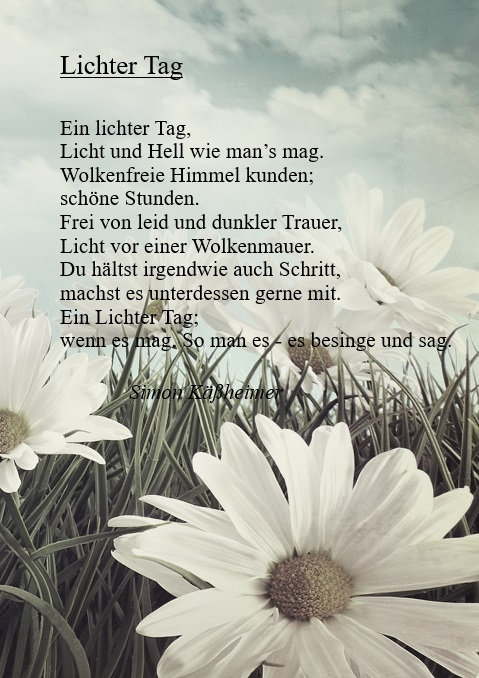 Bildgedicht: Lichter Tag