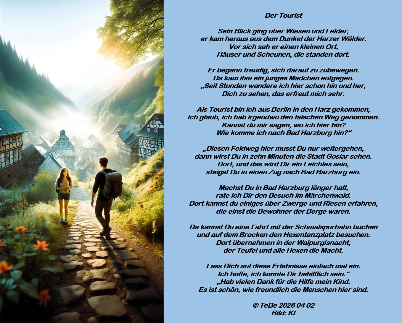 Bildgedicht: Der Tourist