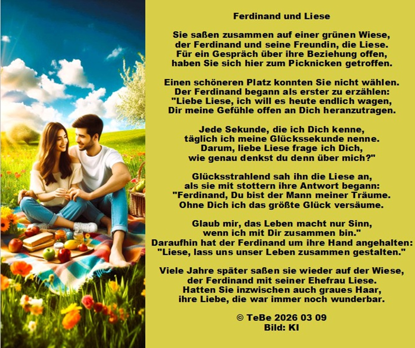 Bildgedicht: Ferdinand und Liese