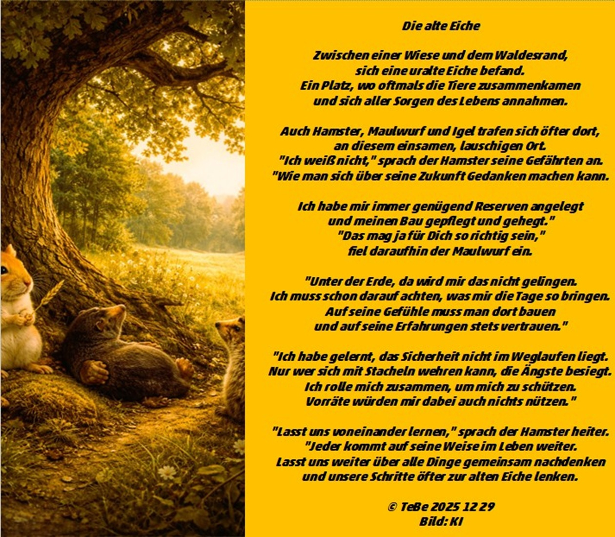 Bildgedicht: Die alte Eiche