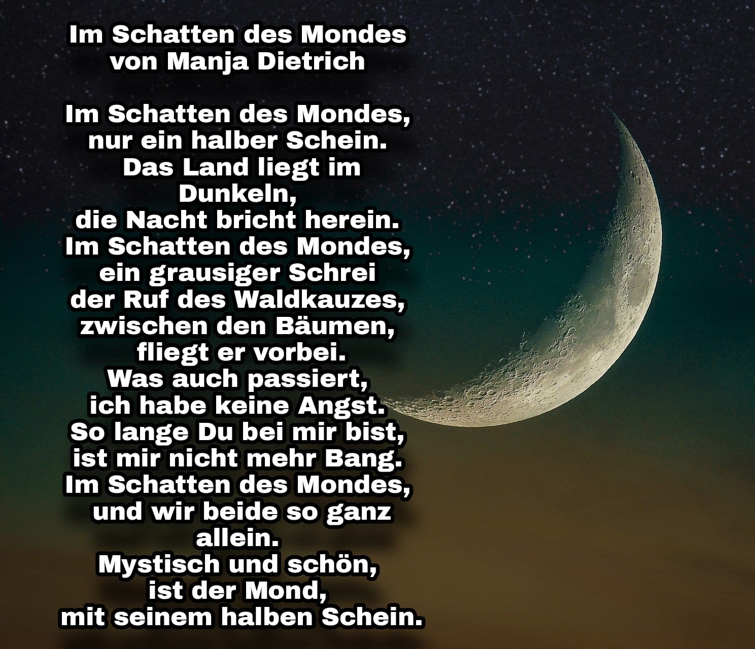 Bildgedicht: Im Schatten des Mondes 