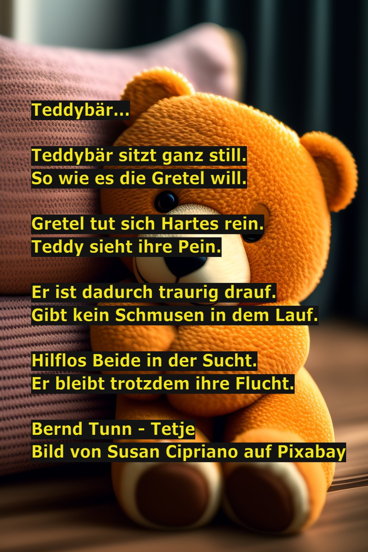 Bildgedicht: Teddybär...