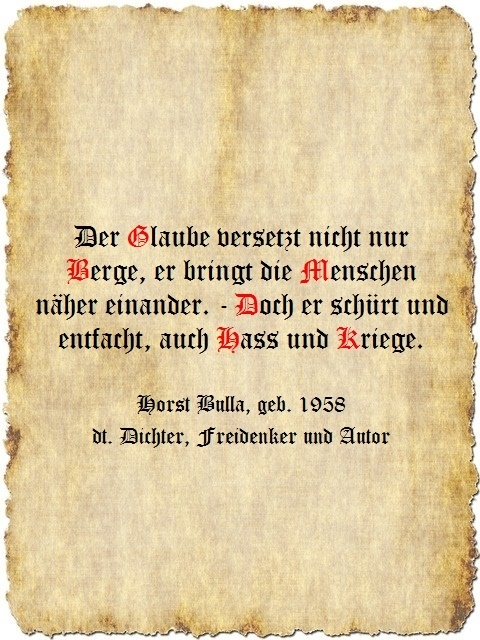 Bildgedicht: Der Glaube versetzt nicht nur Berge