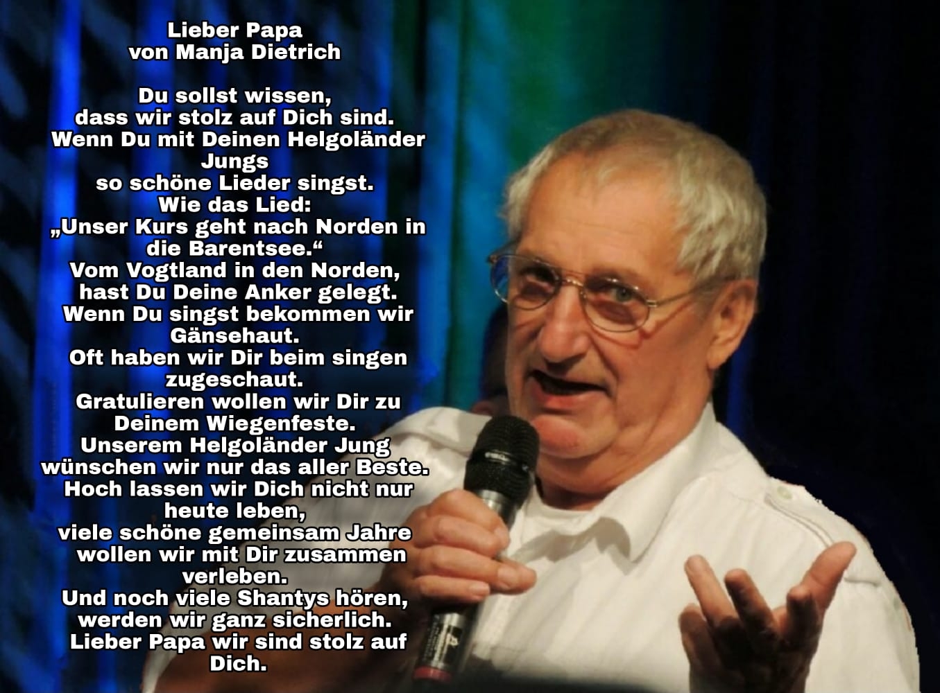 Bildgedicht: Lieber Papa 