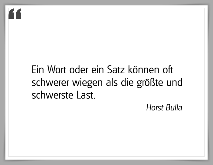 Bildgedicht: "Ein Wort oder ein Satz"