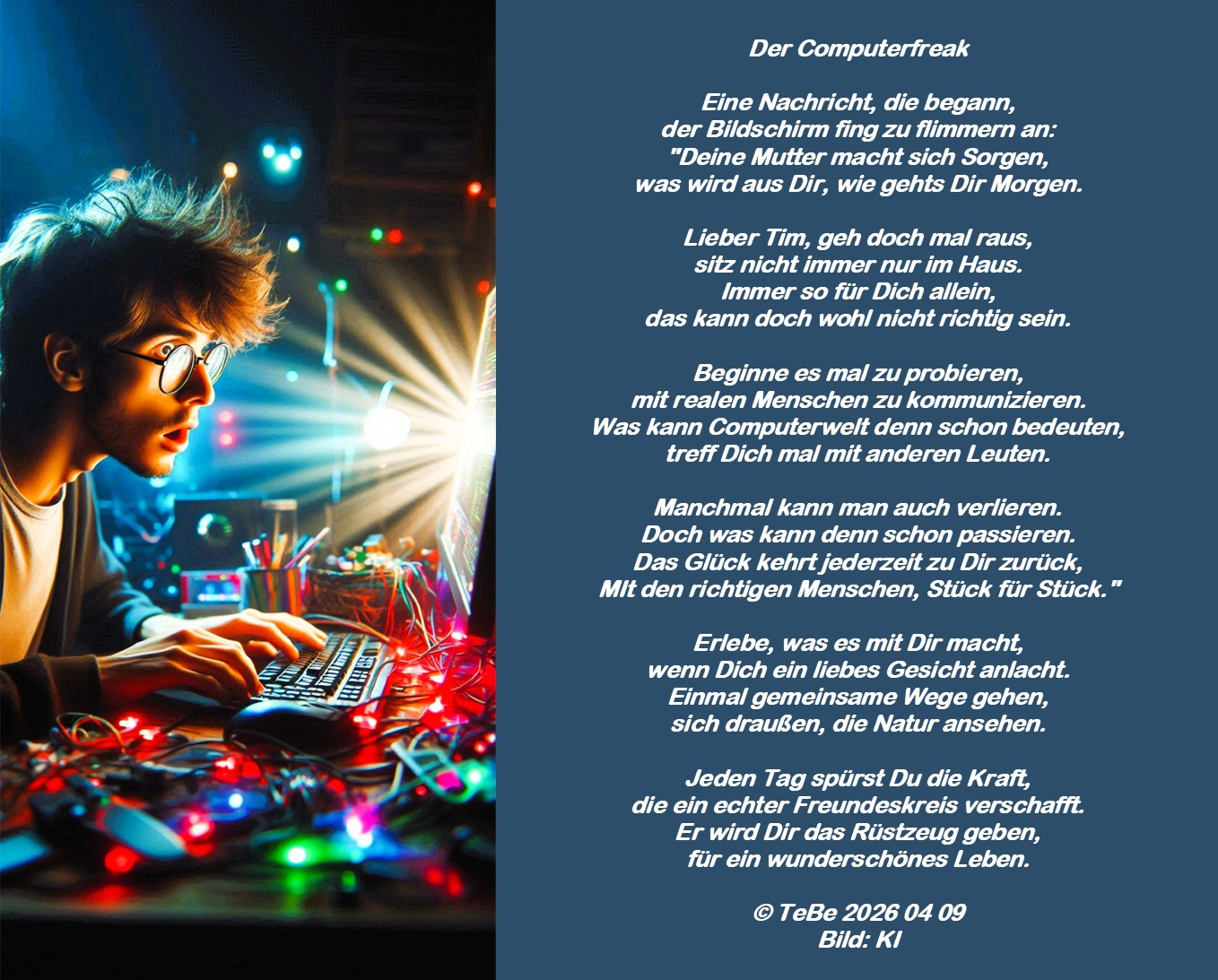 Bildgedicht: Der Conputerfreak