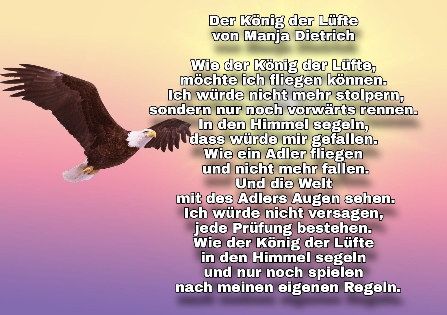 Bildgedicht: Der König der Lüfte 