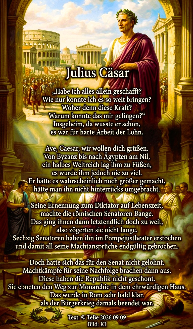 Bildgedicht: Julius C&auml;sar