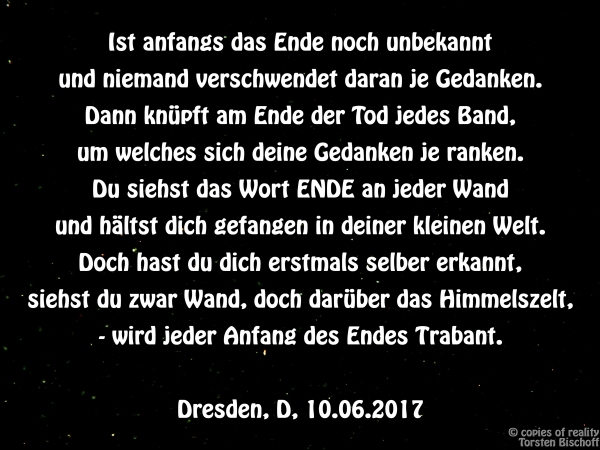 Bildgedicht: Ende