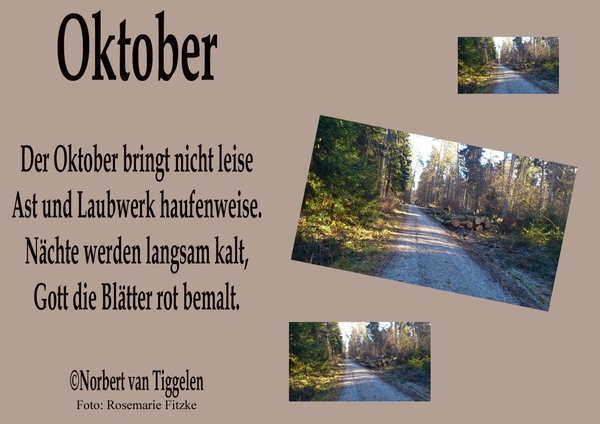 Bildgedicht: Oktober