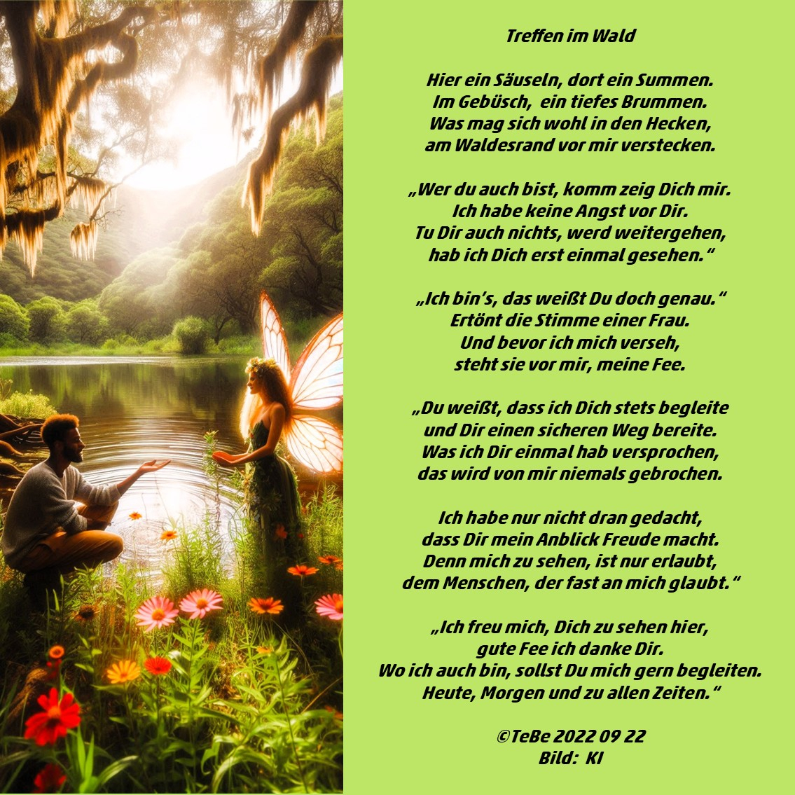 Bildgedicht: Treffen im Wald