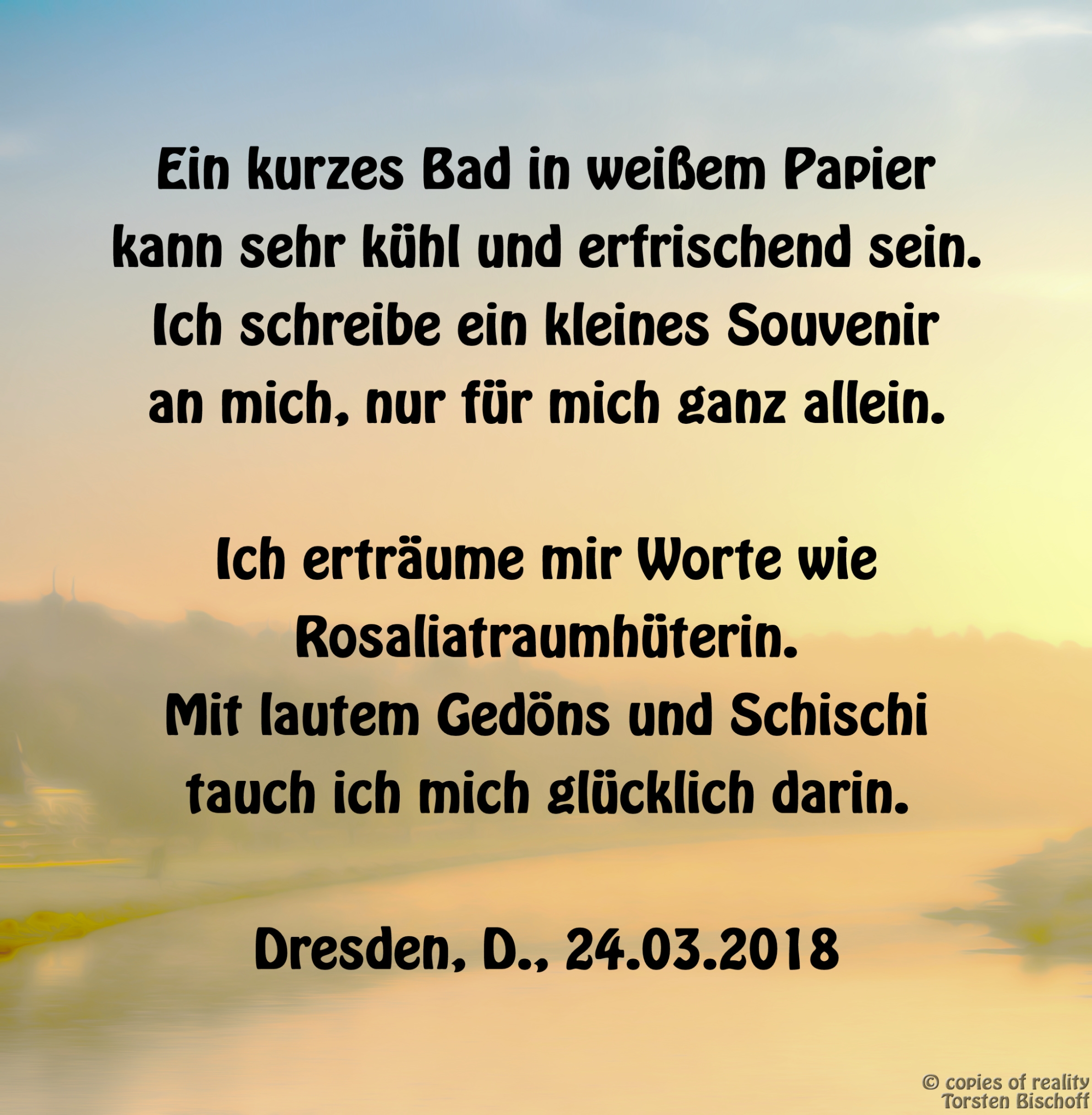 Bildgedicht: Weißes Papier