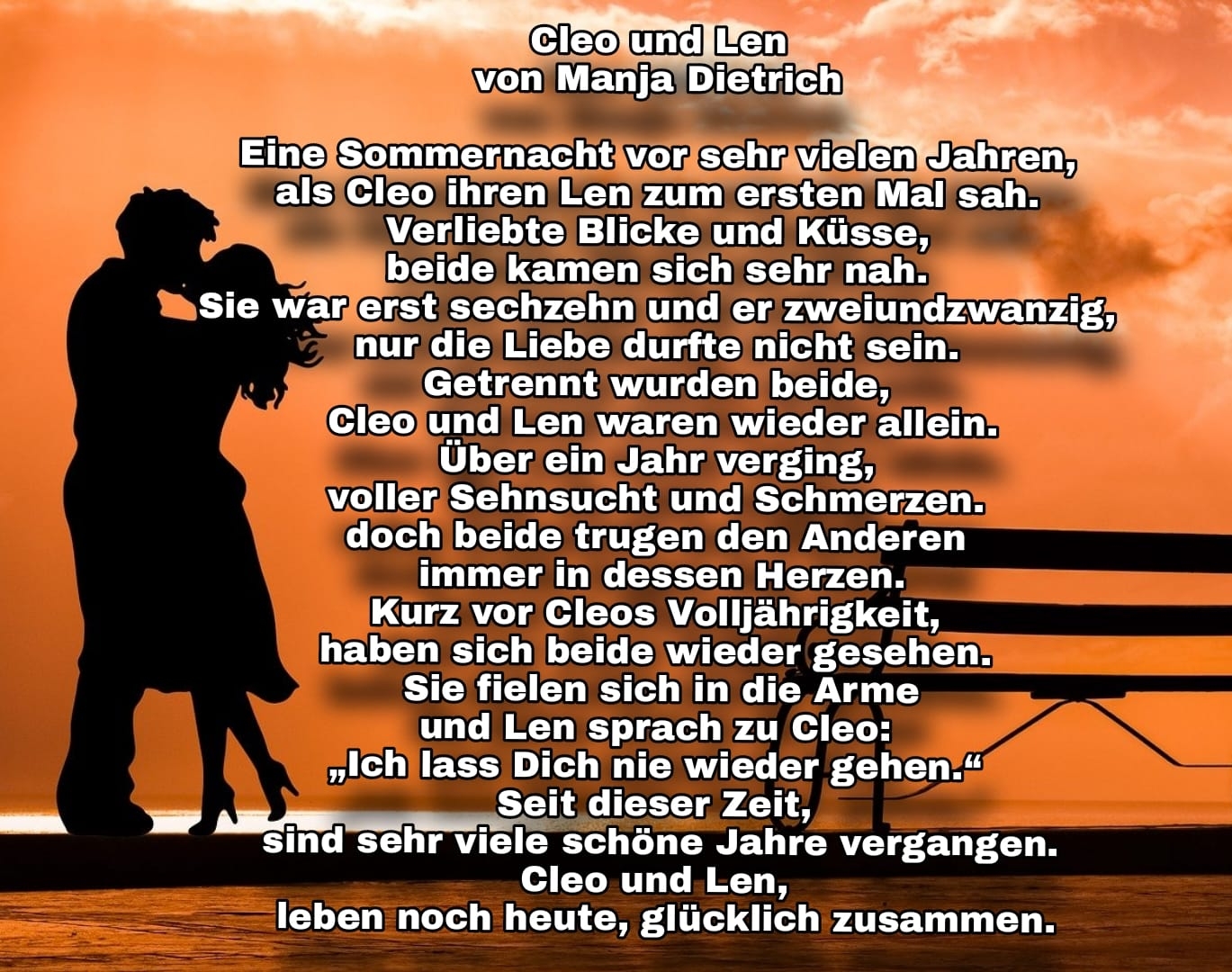 Bildgedicht: Cleo und Len 