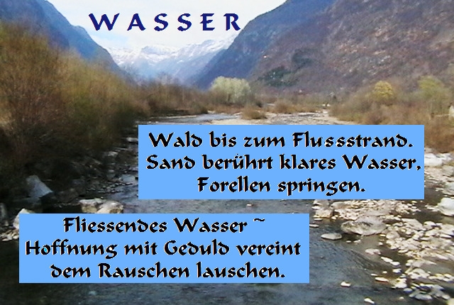 Bildgedicht: Wasser