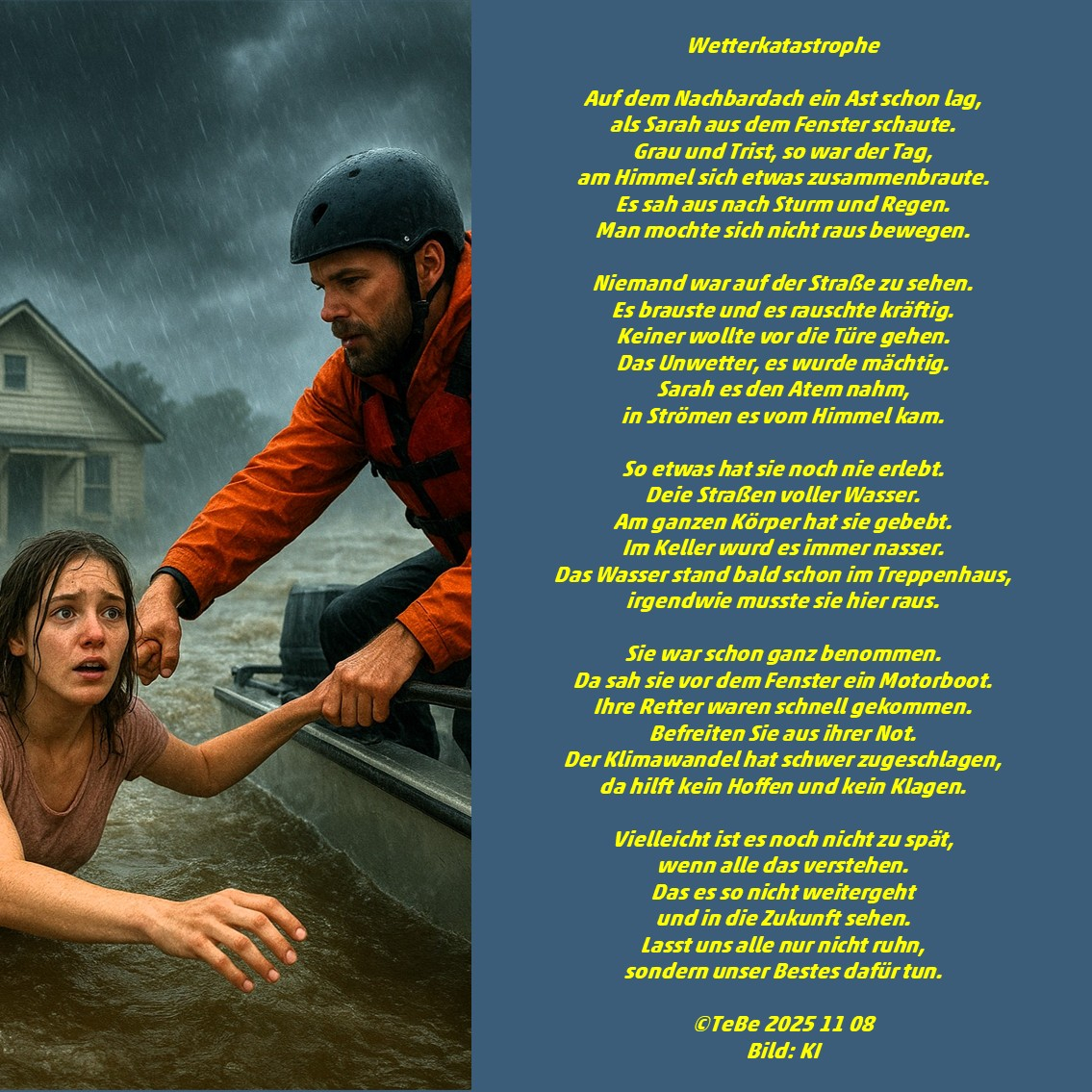 Bildgedicht: Wetterkatastrophe