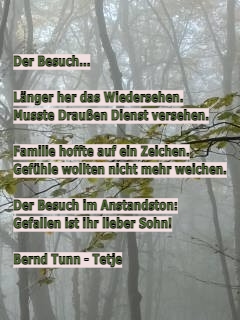 Bildgedicht: Der Besuch...