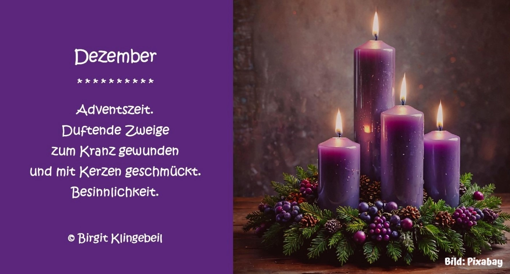 Bildgedicht: Adventszeit