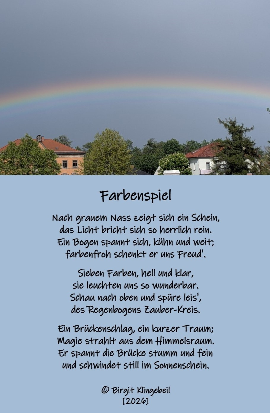 Bildgedicht: Farbenspiel