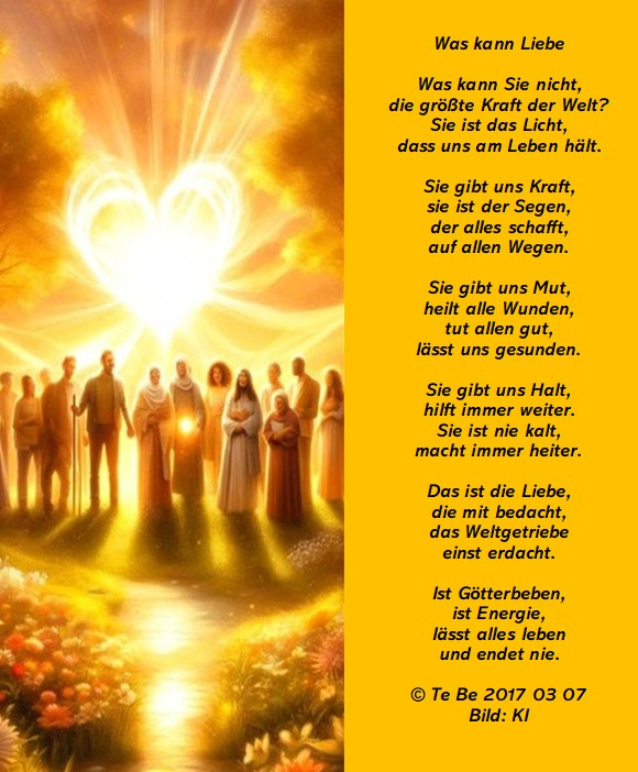Bildgedicht: Was Kann Liebe