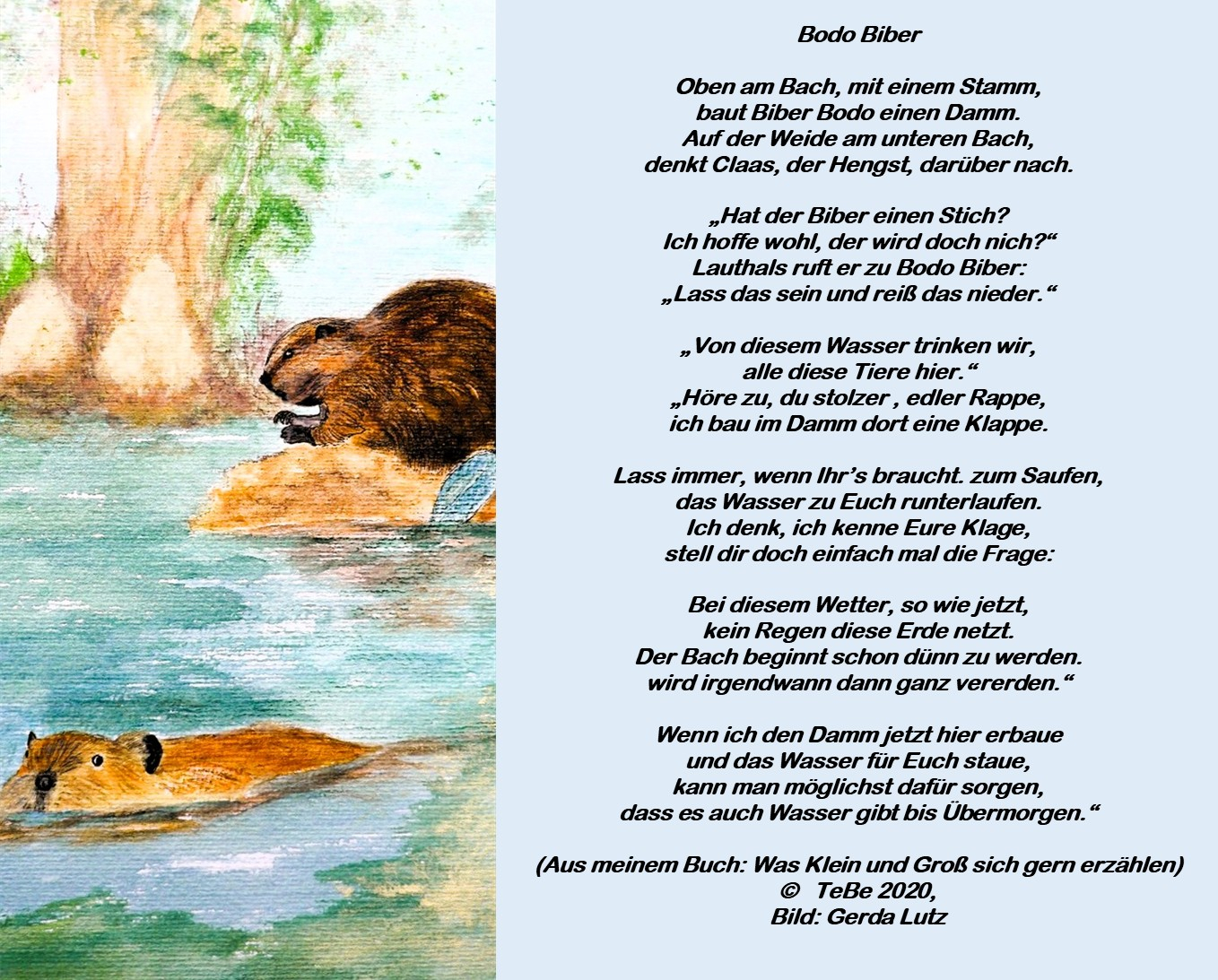 Bildgedicht: Bodo Biber