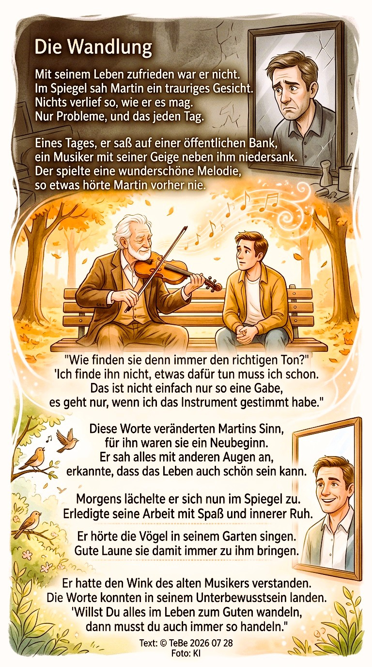 Bildgedicht: Die Wandlung