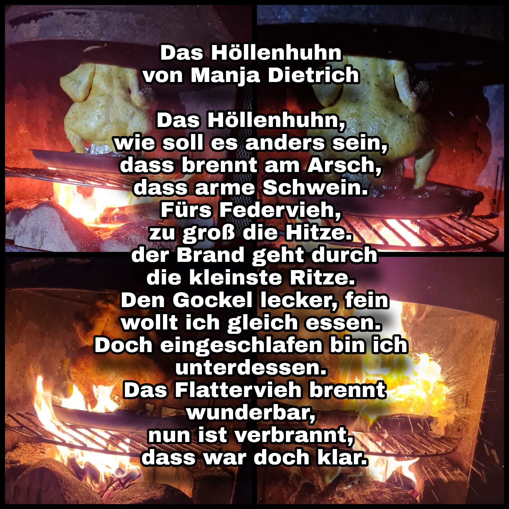 Bildgedicht: Das Höllenhuhn 