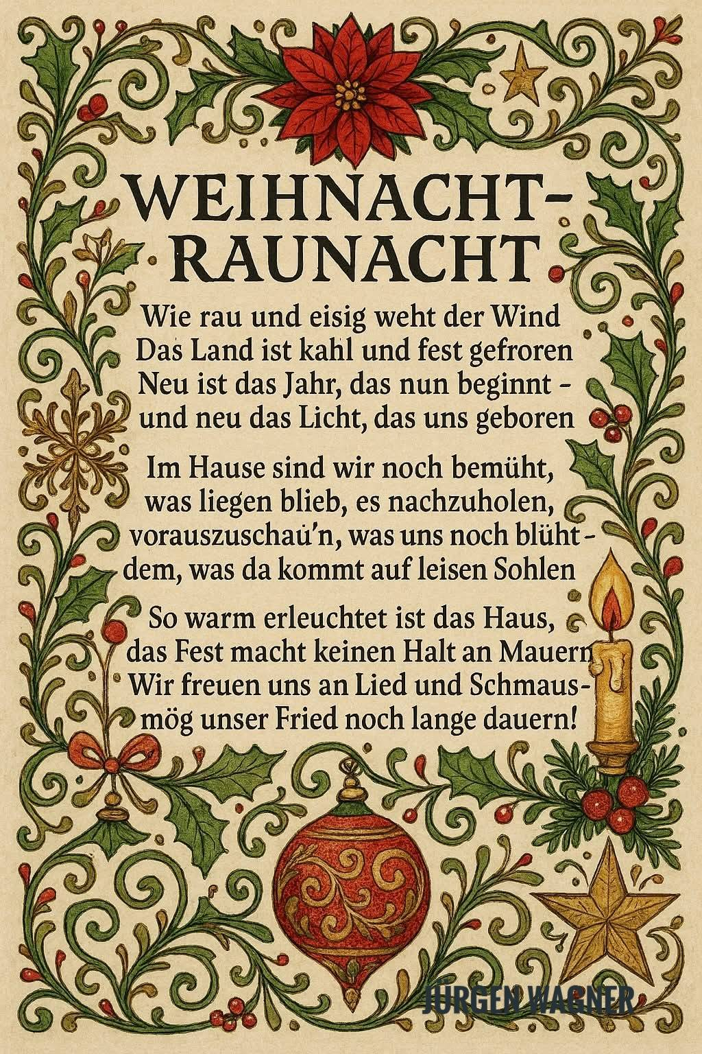 Bildgedicht: Weihnacht - Raunacht