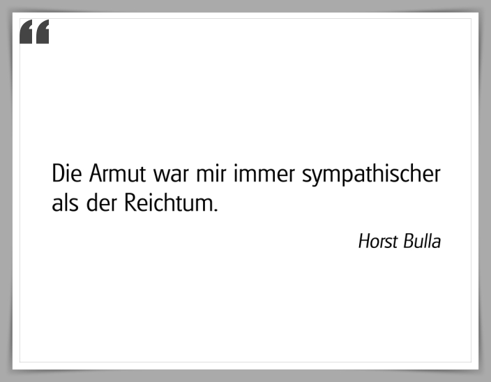 Bildgedicht: "Die Armut"