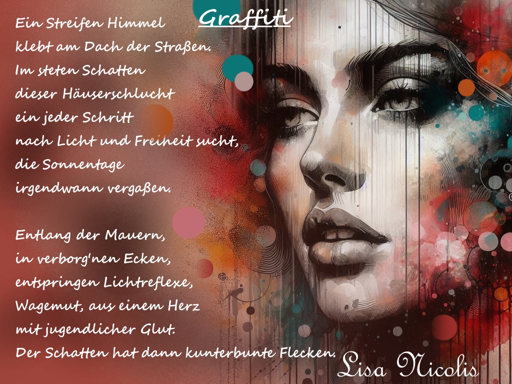 Bildgedicht: Graffiti (Bild von mir mit KI erstellt)