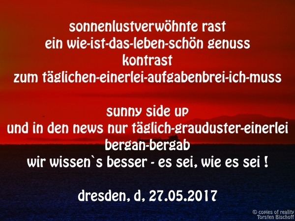 Bildgedicht: sunny side up