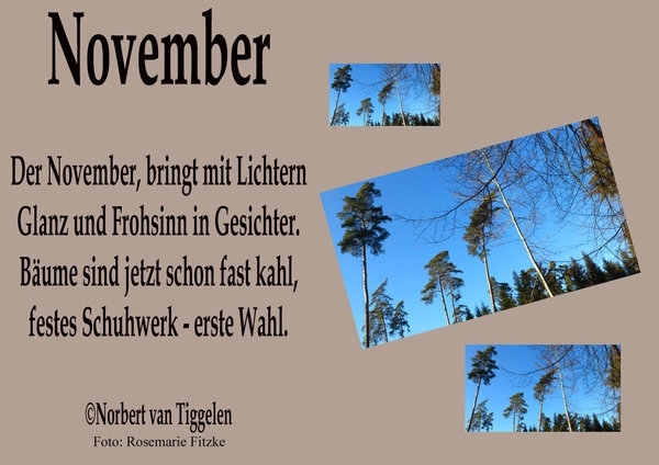 Bildgedicht: November