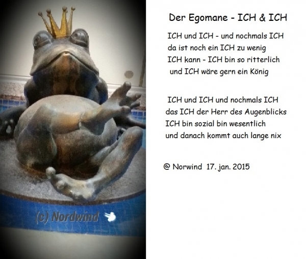 Bildgedicht: Der EGOMANE