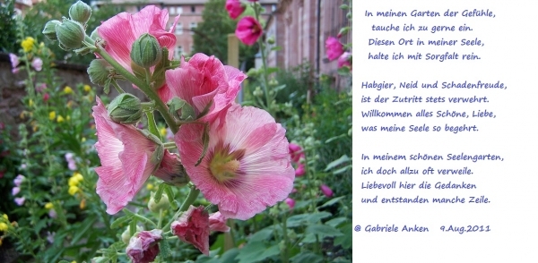 Bildgedicht: In meinem Garten der Gefühle
