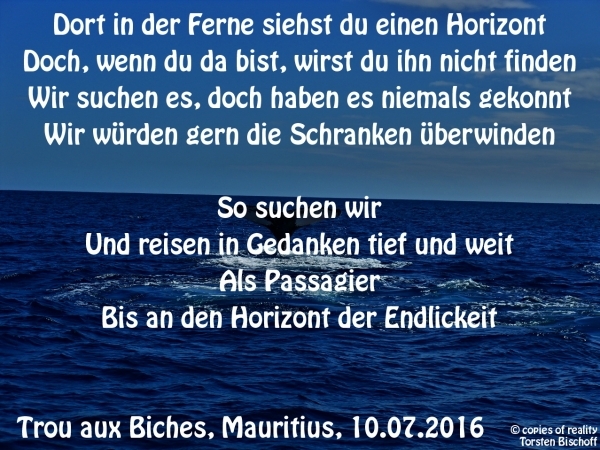 Bildgedicht: Horizont der Endlichkeit